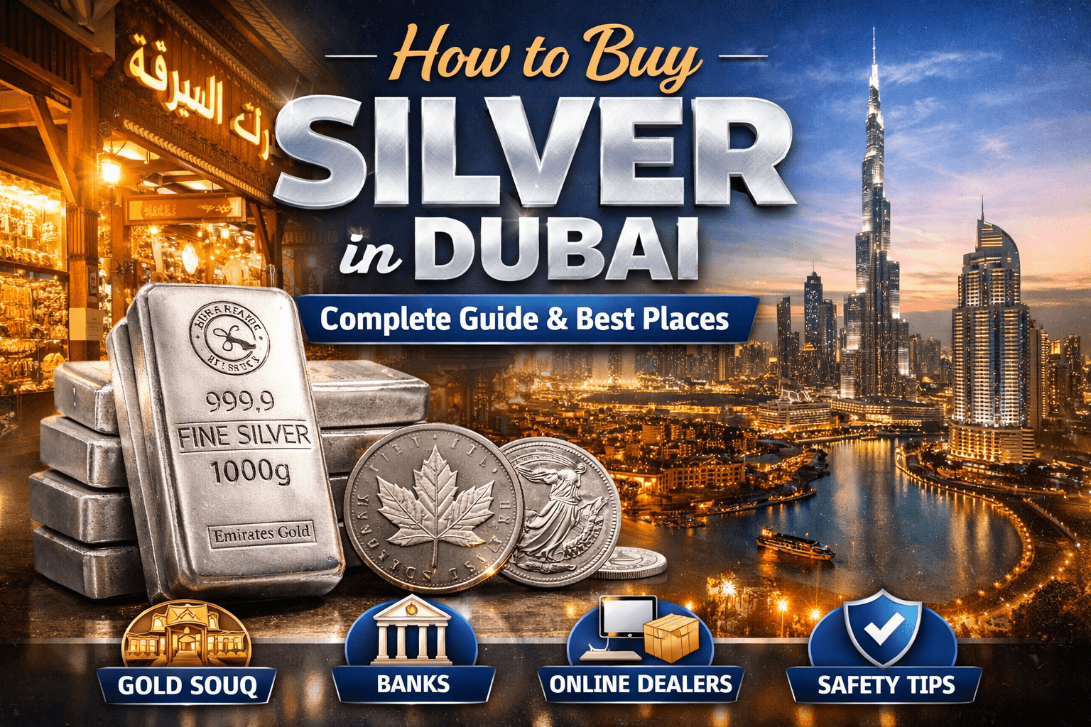 How to Buy Silver in Dubai: A Complete Guide to Ways, Banks, the Gold Souq, and Everything Else